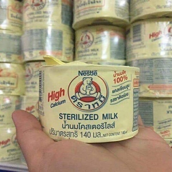 NESTLE SỮA TIỆT TRÙNG HIỆU CON GẤU LON LÙN BỌC GIẤY 140ML (12/LỐC - 96/THÙNG)