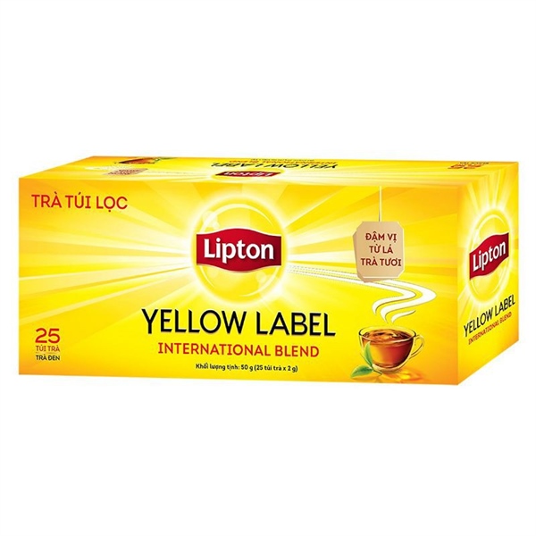 LIPTON TRÀ TÚI LỌC NHÃN VÀNG HỘP NHỎ 25 TÚI