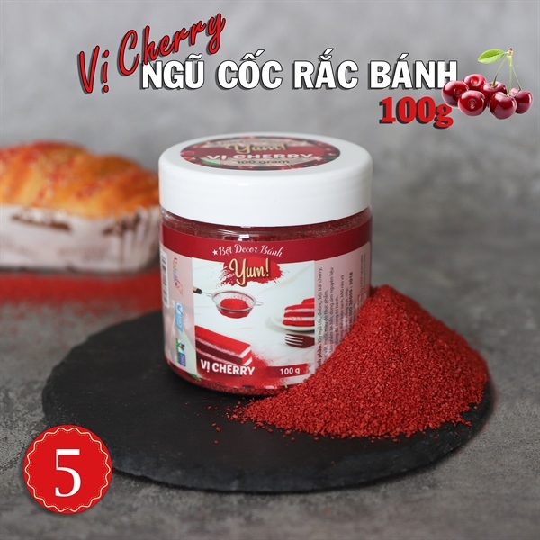 BỘT DECOR VỊ CHERRY 100G