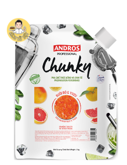 CHUNKY TÚI SINH TỐ BƯỞI ĐỎ & YUZU 1KG (8/THÙNG)
