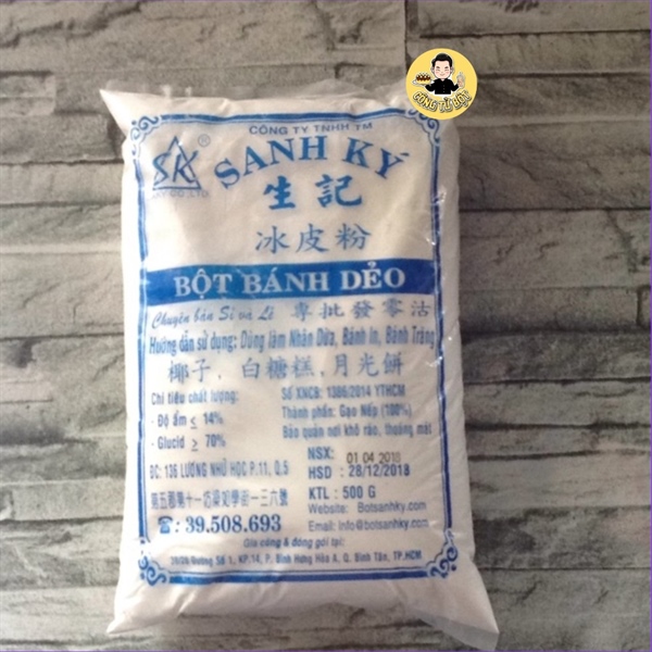 SANH KÝ BỘT BÁNH DẺO XANH 500G