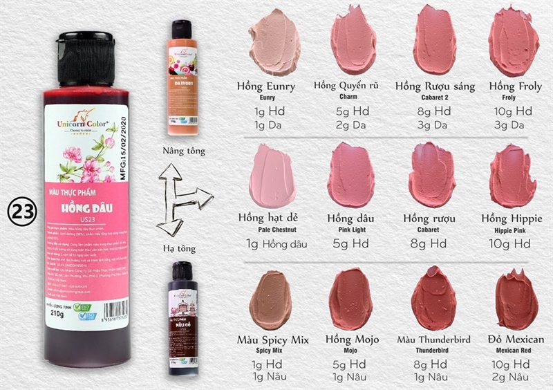 UNICORN MÀU HỒNG DÂU 210G