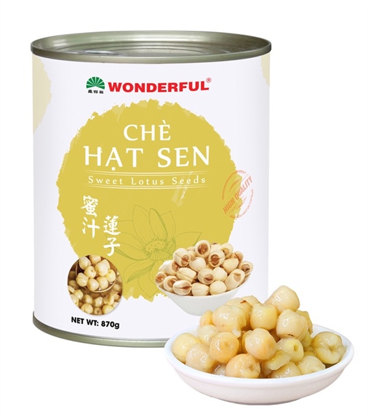 WONDERFUL CHÈ HẠT SEN LON 900G